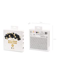 Girlanda z balon�w czarno-z�ota 200cm