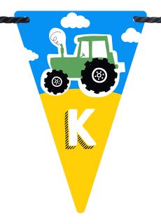 Personalizowana GIRLANDA TRAKTOR 17-24 znaki