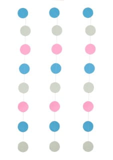 Girlanda papierowa KO�A pastelowa