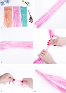 Girlanda frdzle DIY granatowo-zielona