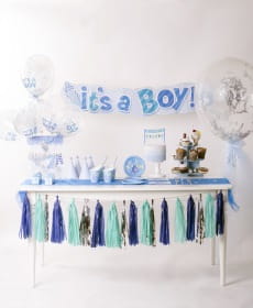 Girlanda frdzle DIY granatowo-zielona