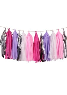 Girlanda fr�dzle DIY r�owo-fioletowa
