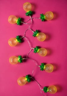 Girlanda wietlna led ANANASY ozdoba na hawajskie party 100cm