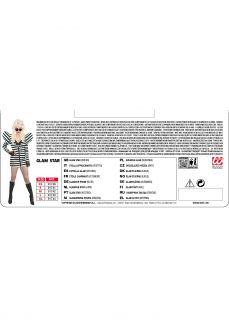 Str�j GLAM STAR sukienka w paski - L