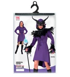 Suknia z kapturem GOTYCKA DAMA - S suknia gotycka str�j na halloween przebranie gotyckie str�j damski
