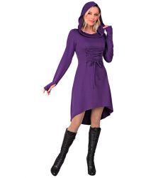 Suknia z kapturem GOTYCKA DAMA - L suknia gotycka str�j na halloween przebranie gotyckie str�j damski
