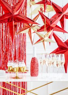 Gwiazda papierowa czerwona 70cm