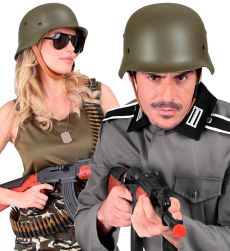 He�m wojskowy zielony
