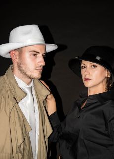 Kapelusz gangsterski MAFIA kapelusz bia�y m�ski kapelusz bia�y kapelusz m�ski kapelusze gangsterskie
