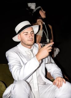 Kapelusz m�ski Lata 20  elegancki kapelusz retro kapelusz lata 20 kapelusz gatsby przebranie na karnawa� retro