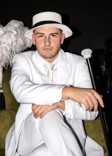 Kapelusz m�ski Lata 20  elegancki kapelusz retro kapelusz lata 20 kapelusz gatsby przebranie na karnawa� retro