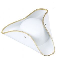 Kapelusz piracki TRICORN bia�y