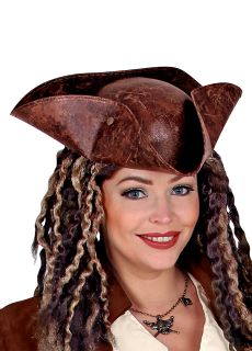 Kapelusz piracki TRICORN kapelusz pirata piracki kapelusz dodatek do stroju kapelusz tricorn