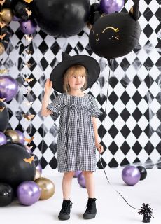 Halloweenowy KAPELUSZ WIED�MY czarny