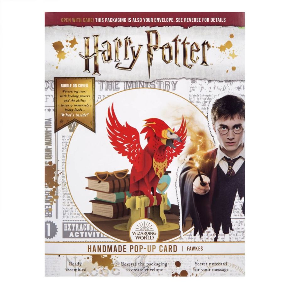 Kartka pop up Harry Potter - Fawkes
