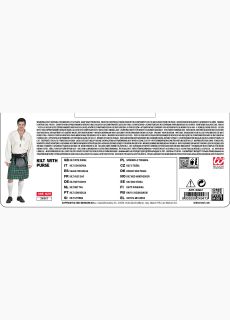 Zielony KILT rozmiar uniwersalny