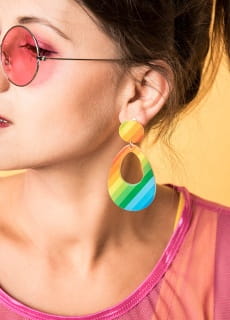 Klipsy NEON biuteria na imprez kicz party