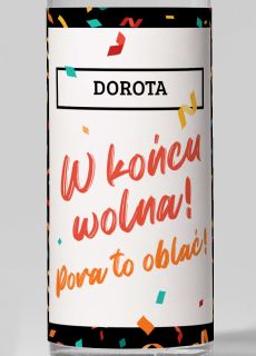 Personalizowana etykieta na alkohol IMPREZA ROZWODOWA