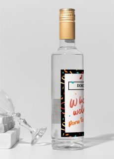 Personalizowana etykieta na alkohol IMPREZA ROZWODOWA