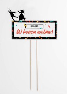 Personalizowany topper na TORT ROZWODOWY