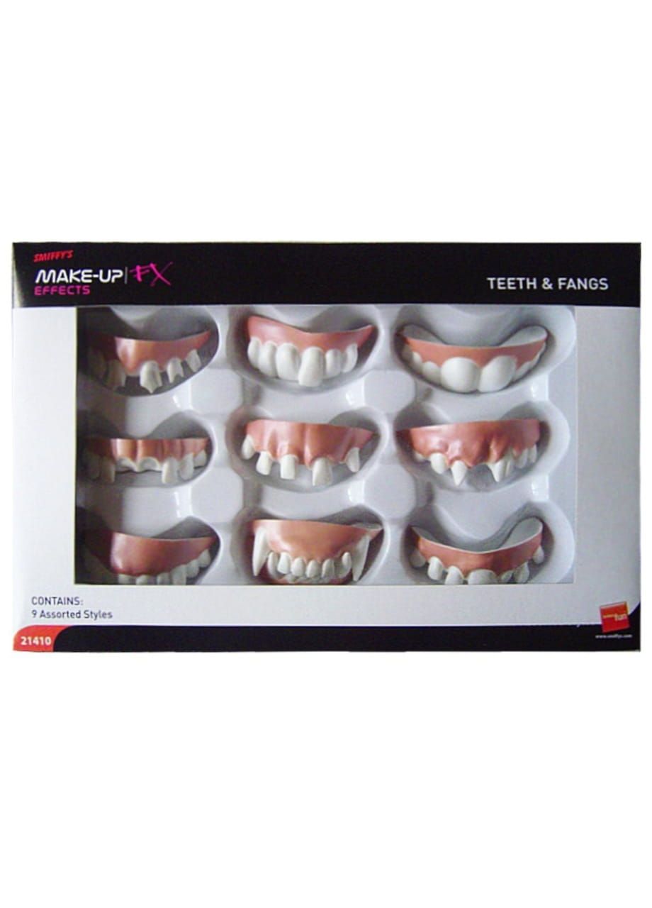 Sztuczne zęby do charakteryzacji KOMPLET SZTUCZNYCH ZĘBÓW