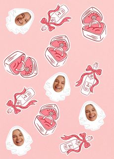 Personalizowane konfetti na WIECZ�R PANIE�SKI ze zdj�ciem dekoracja na wiecz�r panie�ski dekoracja na panie�ski