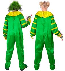 Str�j na Halloween STRASZNY KLAUN zielony - M str�j klauna na halloween przebranie klauna str�j strasznego klauna