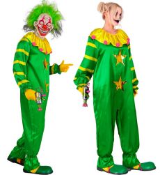 Str�j na Halloween STRASZNY KLAUN zielony - L str�j klauna na halloween przebranie klauna str�j strasznego klauna