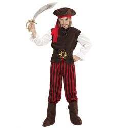 Kostium PIRATA dzieci�cy z akcesoriami 128cm str�j pirata kostium dla dziecka str�j na halloween