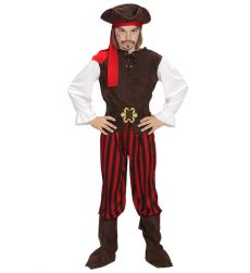 Kostium PIRATA dzieci�cy z akcesoriami 140cm str�j pirata kostium dla dziecka str�j na halloween