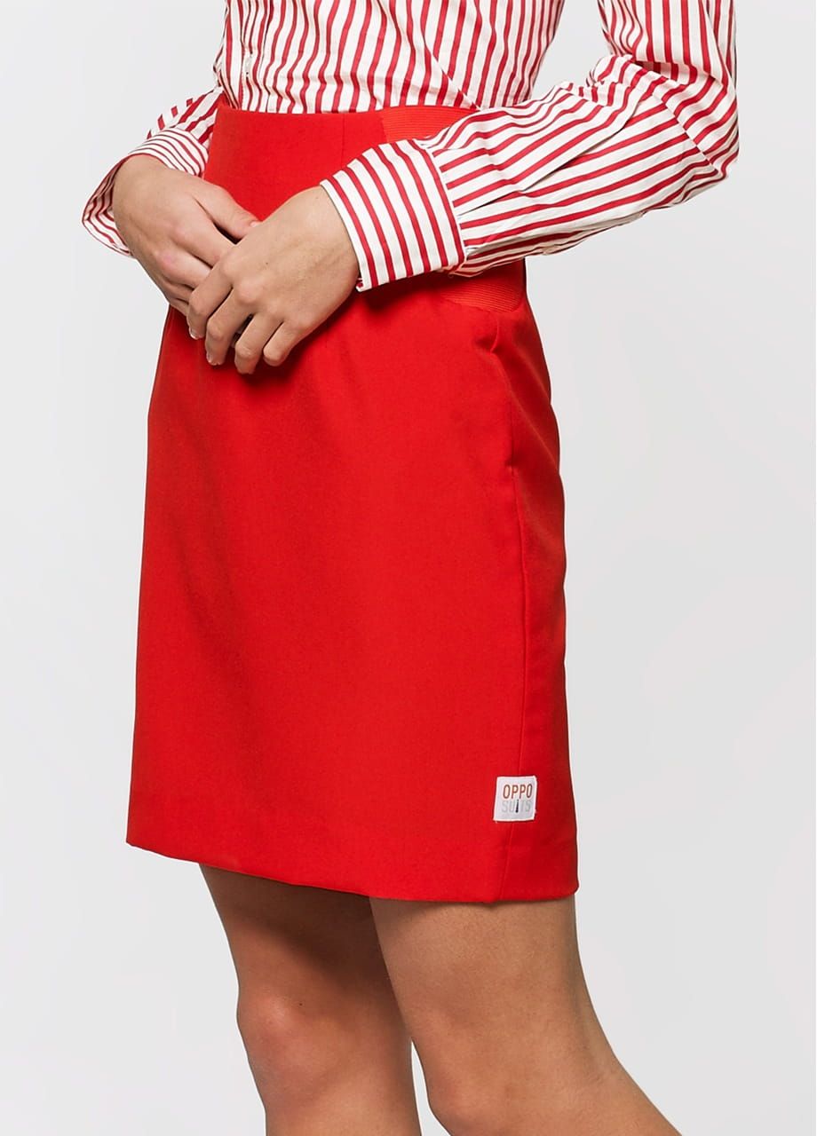 Kostium damski RED RUBY spódnica i marynarka czerwona - rozm.40