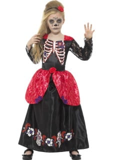 Str�j meksyka�ski DIA DE LOS MUERTOS dla dziewczynki 4-6 lat