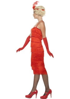 Str�j FLAPPER czerwony lata 20. - XL