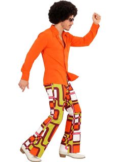 Koszula disco GROOVY DANCER pomara�czowa - L/XL
