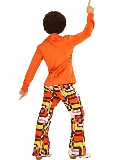 Koszula disco GROOVY DANCER pomara�czowa - XXL