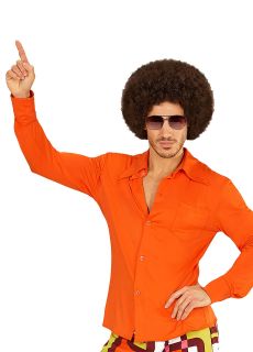 Koszula disco GROOVY DANCER pomara�czowa - S/M