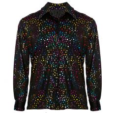 Po�yskuj�ca KOSZULA DISCO lata 70 L/XL m�ska