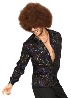Po�yskuj�ca KOSZULA DISCO lata 70 - XXL m�ska koszula m�ska lata 70 koszula disco m�ska koszula retro m�ska