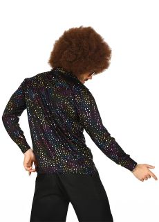 Po�yskuj�ca KOSZULA DISCO lata 70 - XXL m�ska koszula m�ska lata 70 koszula disco m�ska koszula retro m�ska