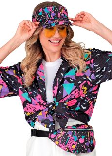 Koszula wzorzysta LATA 90 rozmiar L/XL koszula lata 90 koszula retro kolorowa koszula