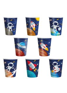 Kubeczki KOSMOS URODZINY dziecka (8szt.)
