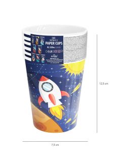 Kubeczki KOSMOS URODZINY dziecka (8szt.)
