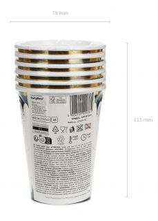 Kubeczki na halloween PAJ�K 400 ml kubki na halloween kubki papierowe dekoracje sto�u dekoracje na halloween