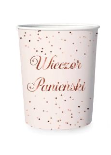 Kubeczki papierowe na wiecz�r panie�ski akcesoria na wiecz�r panie�ski kubeczki na wiecz�r panie�ski