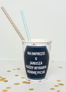 Kubeczki papierowe personalizowane PRL (8szt.)