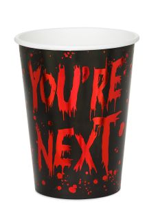 Halloweenowe kubeczki papierowe YOU'RE NEXT
