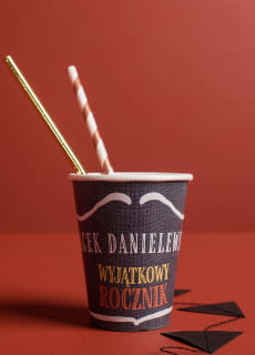Kubeczki urodzinowe personalizowane whisky JACK (8szt.)
