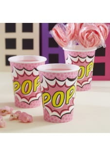Kubeczki PINK POP ART (8szt.)