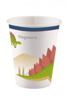 Kubeczki jednorazowe dla dzieci SZCZʦLIWY DINOZAUR (8szt.)