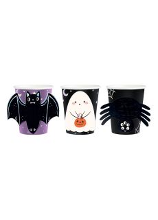 Kubeczki HALLOWEEN SPOOKY FRIENDS (6szt.) zestaw diy kubeczki na halloween dekoracje na halloween